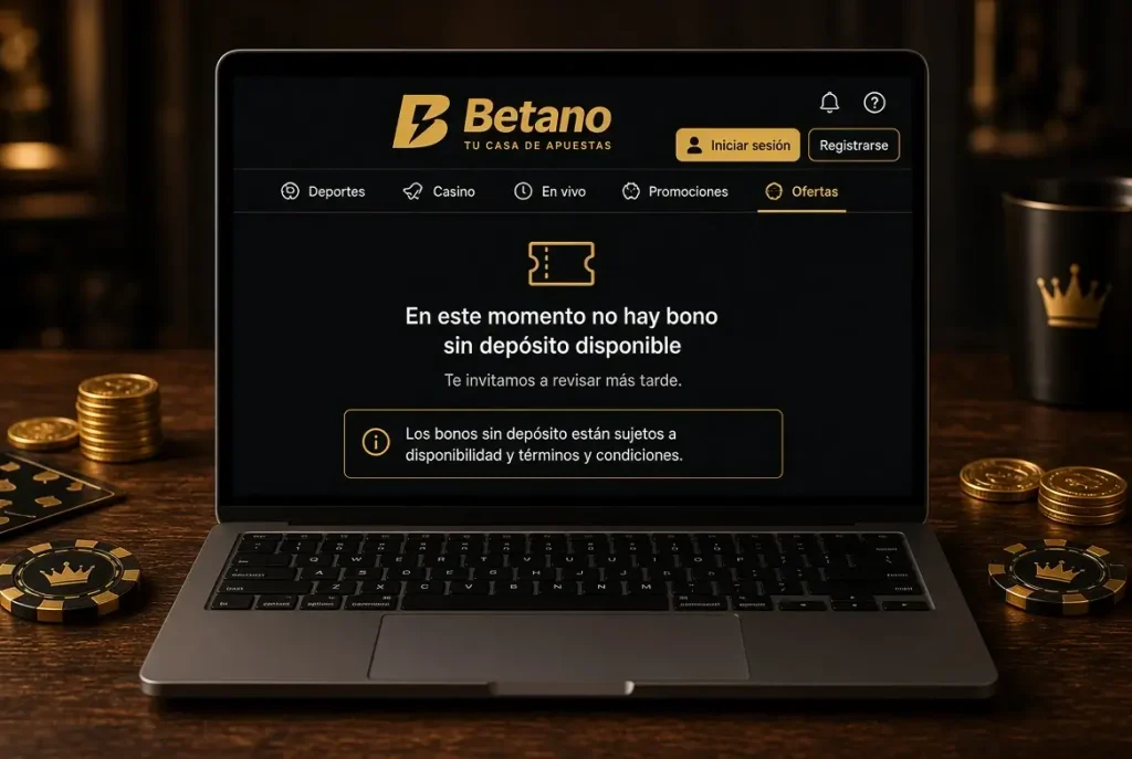 Portátil con página de promociones
